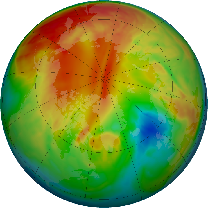 Arctic ozone map for 15 February 2012
